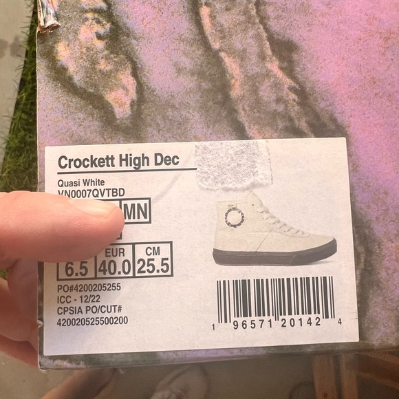 VANS CROCKETT HIGH DEC QUASI WHITE - Picture 2 of 7